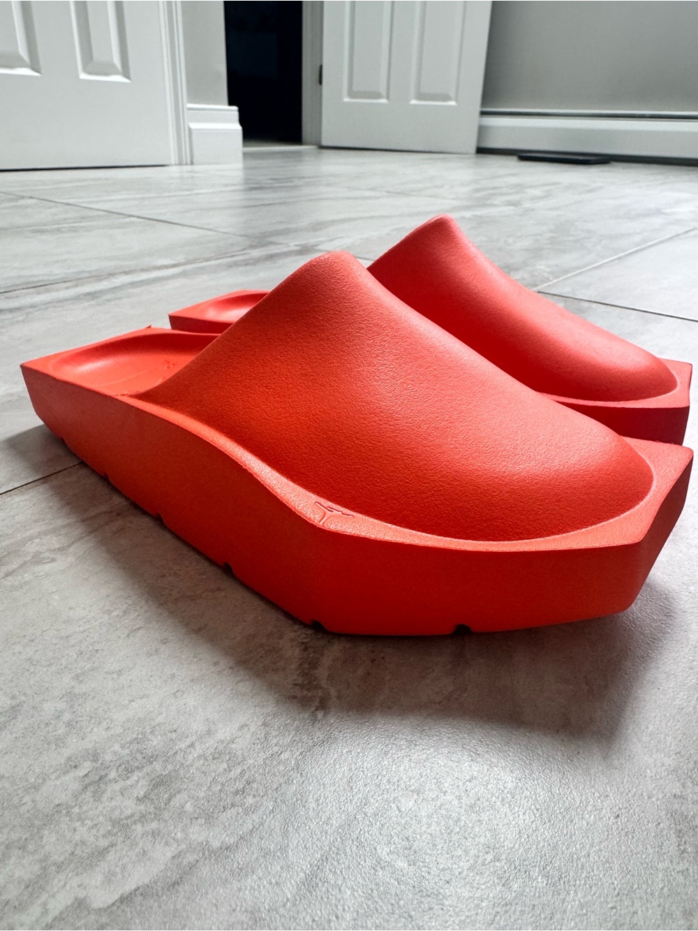 Jordan Women's Vibrant Orange Platform Slide Mules
